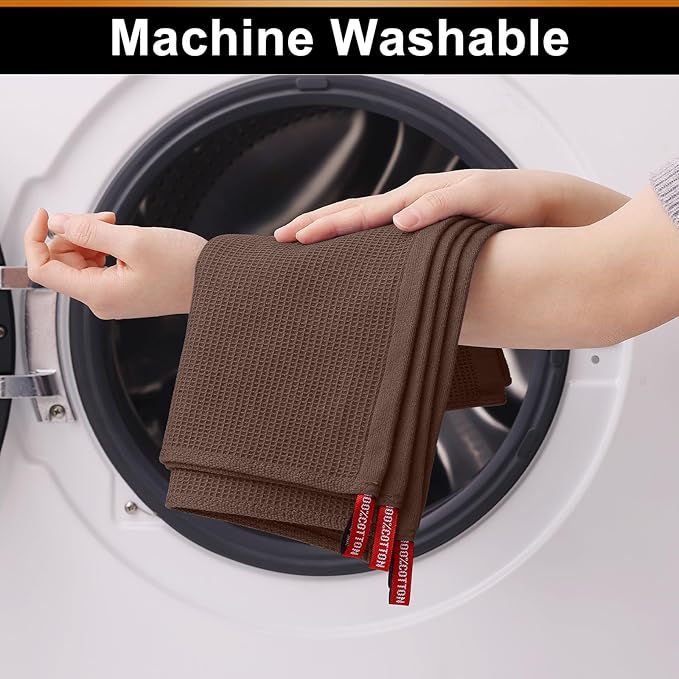 Homaxy 100% Cotton Waffle Weave Dish Cloths