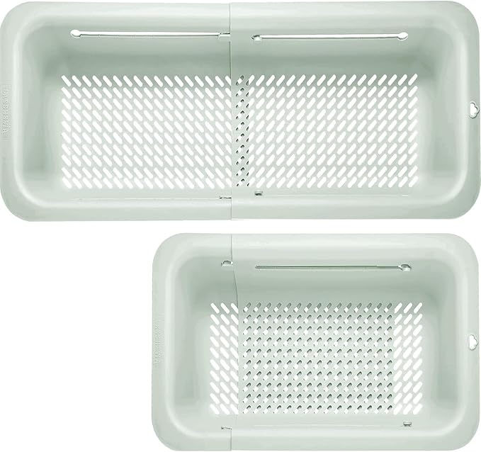 LASSHSWA Collapsible Colander for Kitchen, Over the Sink Strainer Basket for