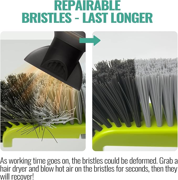 18" Pool Brush Head for Cleaning Swimming Pool Walls, Curved Ends