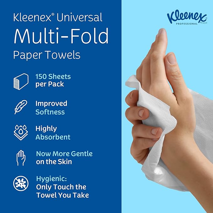 Kleenex Professional Universal Multifold Paper Towels, Absorbency Pockets