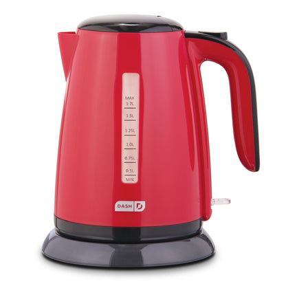 Dash Easy Electric Kettle + Water Heater with with Rapid Boil, Cool Touch Handle, Cordless Carafe + Auto Shut off for Coffee, Tea, Espresso & More, 57 oz. / 1.7L - Aqua