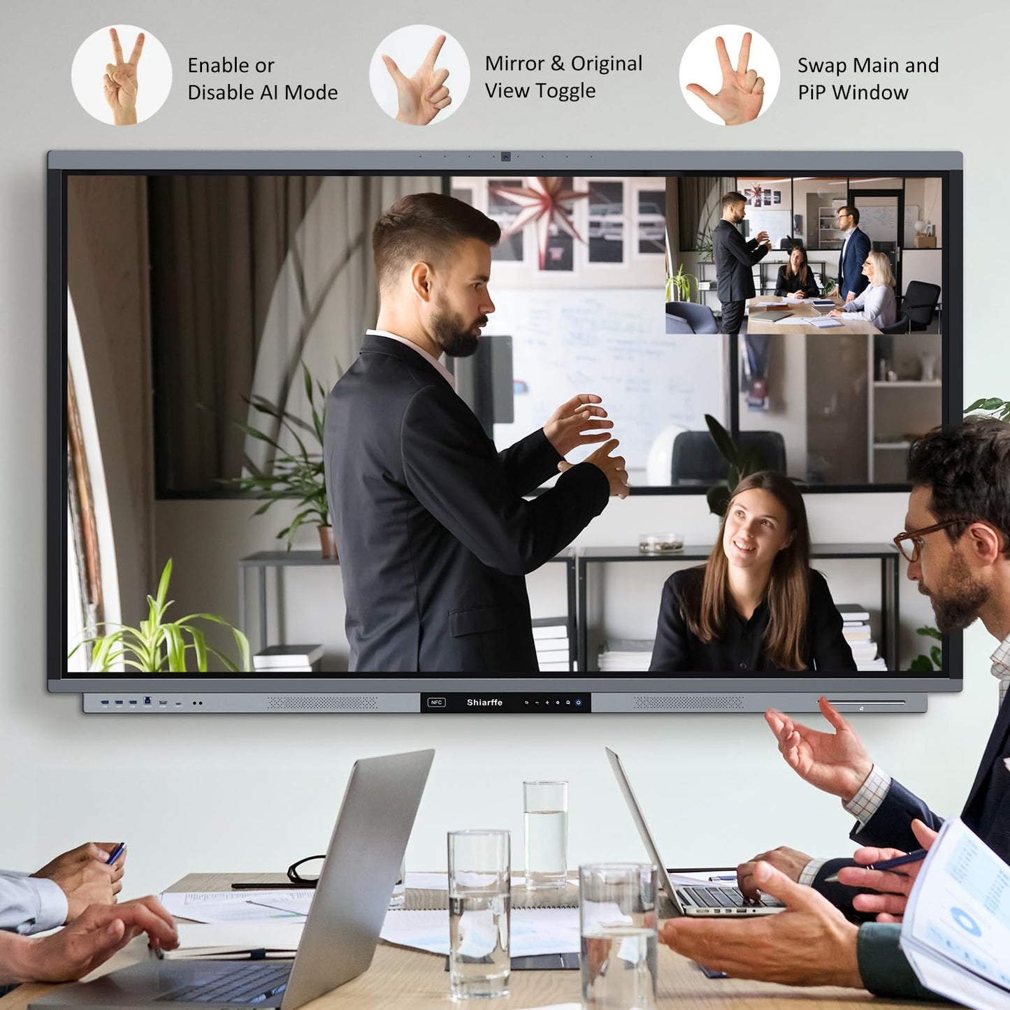 Shiarffe R9 65 Inch 4K Smart Board 16GB RAM + 256GB Storage