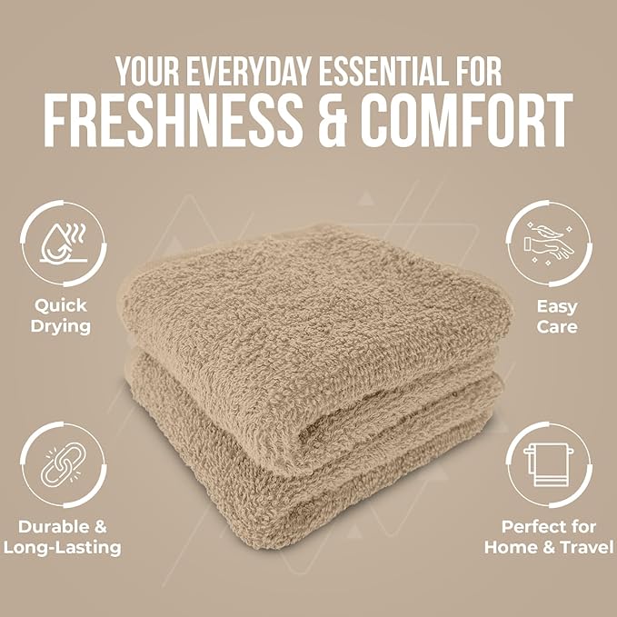 DAN RIVER 24 Pack Wash Cloths for Showering