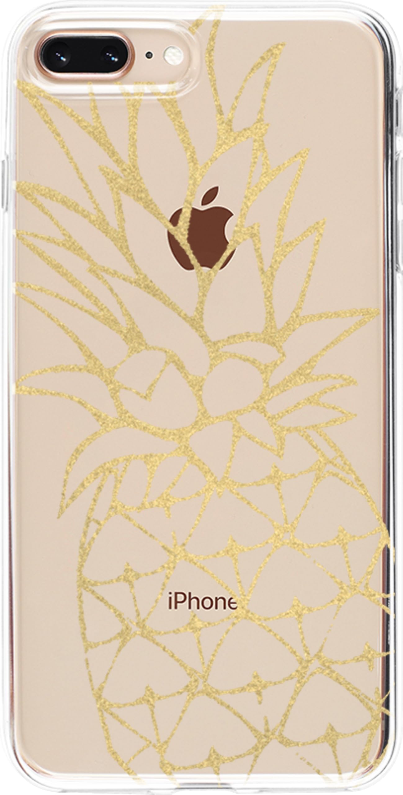 Casely iPhone 6/7/8 Plus Case | Stepping Up | Geo Rose Gold Marble | Classic Ultra Slim Design