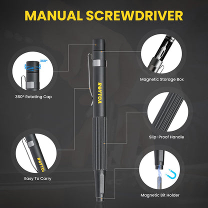 Mini Electric Screwdriver Set 3.7V, Precision Electric Screwdriver Cordless 80-in-1, 4 Torque Settings, 60 S2 Metal Bits, Magnetic Storage, Repair Tool for Electronics Watch Laptop Clocks Cameras