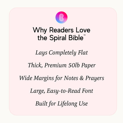 Official Spiral Bible® The Bible in a Year | 52 Week Guided Bible Study & Daily Reading Plan | Spiritual Companion & Journal for Adults & Teens | 8.5" x 11" Notebook