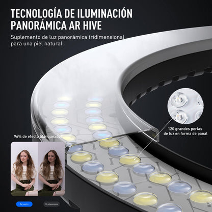 Upgraded 18 inch Ring Light with Tripod Stand & Phone Holder,KOSCHEAL Ringlights with Remote,3000-6500K Dimmable White,Extendable 86'' Tall Circle Light for Phone Camera Makeup Streaming Zoom Meeting