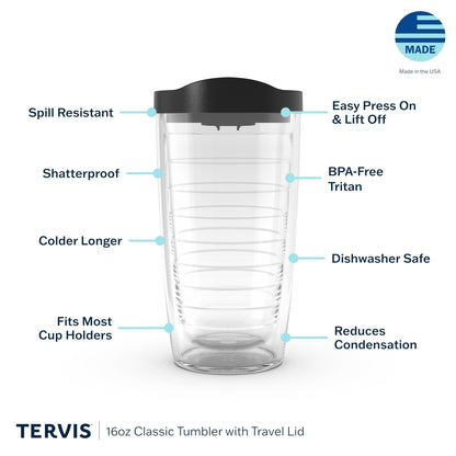 Tervis Christmas Holiday Cardinal and Berry Branches Made in USA Double Walled Insulated Tumbler Travel Cup Keeps Drinks Cold & Hot, 16oz, Classic