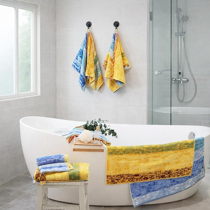 SEMAXE Hand Towels for Bathroom, 100% Cotton Towels