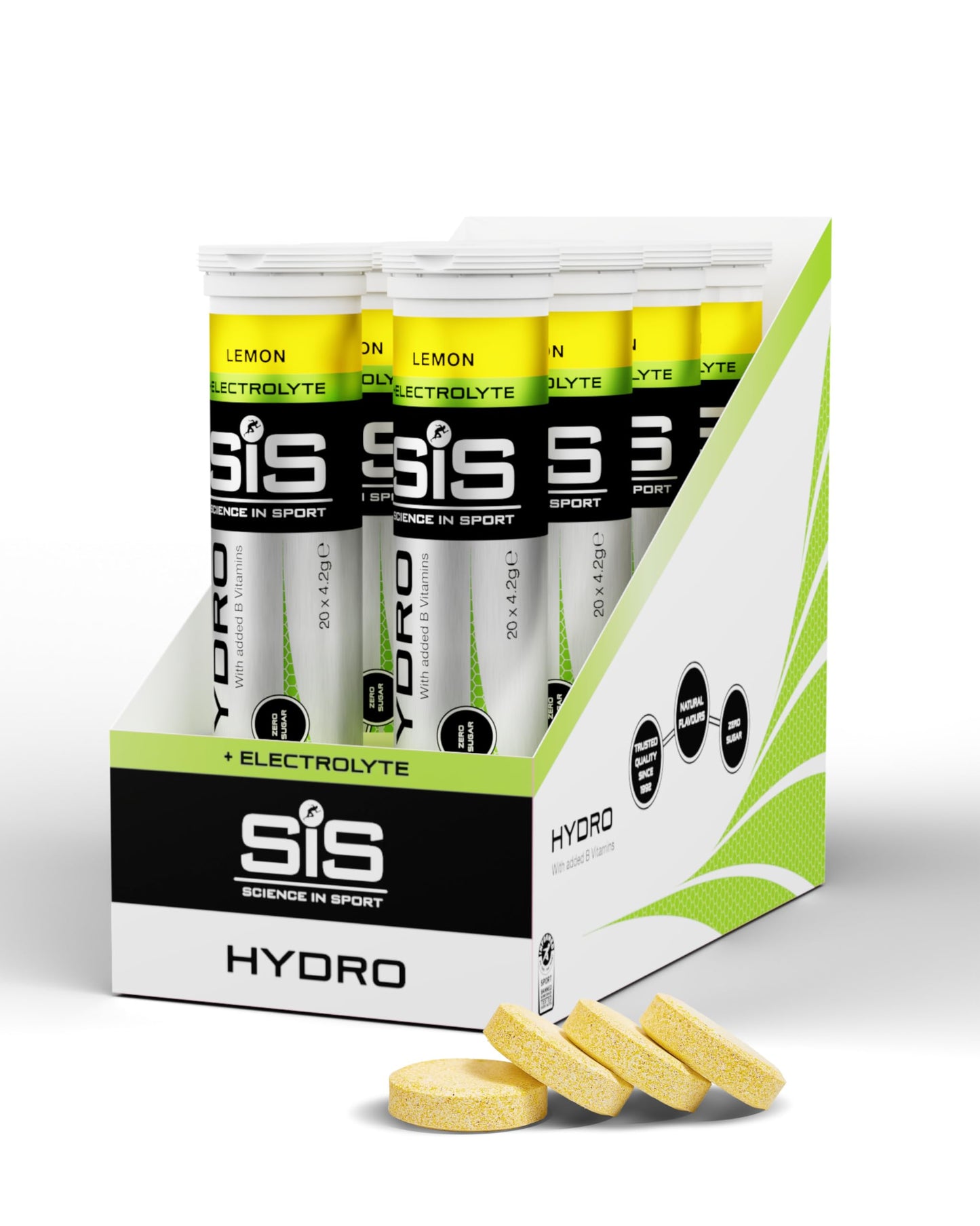 Science in Sport Hydro Electrolyte Tablets 160 pcs. Lemon – Vegan & Gluten-Free, Ideal to Promote Hydration and Maintain Electrolytes Balance (Packaging May Vary)