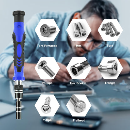 EVENTRONIC 132-in-1 Precision Screwdriver Set, Magnetic Metal, Professional, for Mobile Phone, Tablet, PC, Laptop, Watches, High Adaptability, Comprehensive Accessories