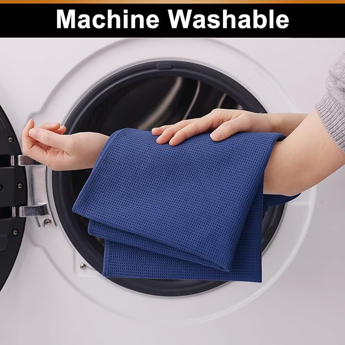 Homaxy 100% Cotton Waffle Weave Kitchen Towels