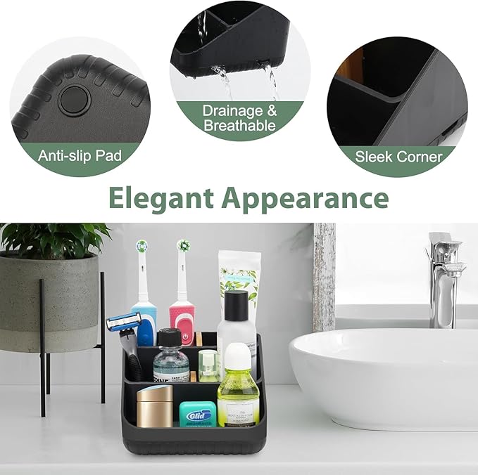 Chintu Toothbrush Holders Bathroom Countertop Organizer-Electric Tooth Brushing