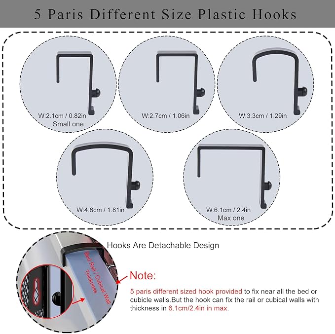 Bedside Caddy Shelf Hanging Storage Basket