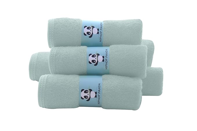 HIPHOP PANDA Baby Washcloths, Rayon Made from Bamboo