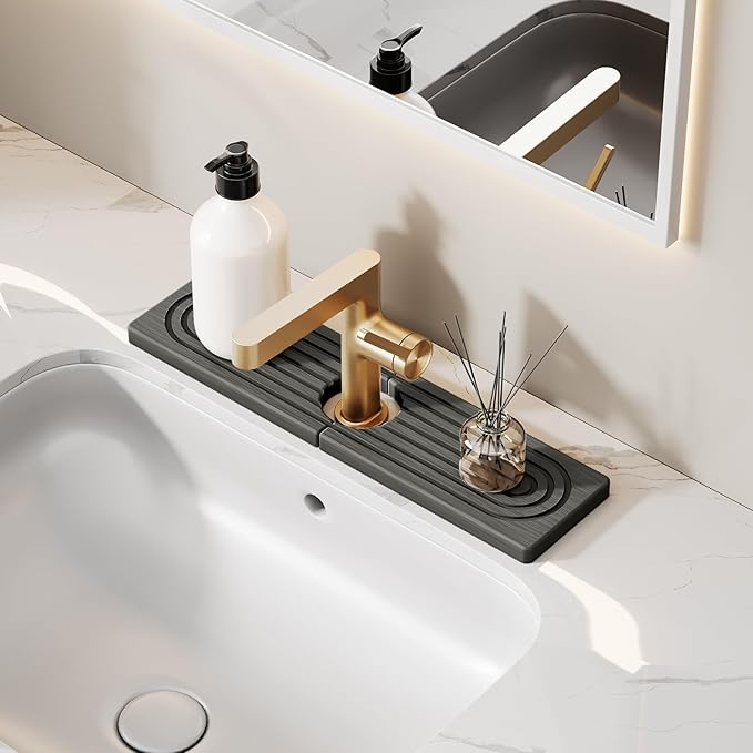16 Inch Stone Faucet Mat for Kitchen Sink Splash Guard