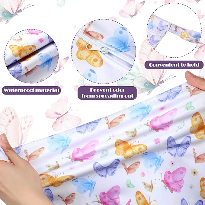 Shappy 2 Pcs Large Travel Laundry Bag Washable Waterproof Wet Dry Large Dirty