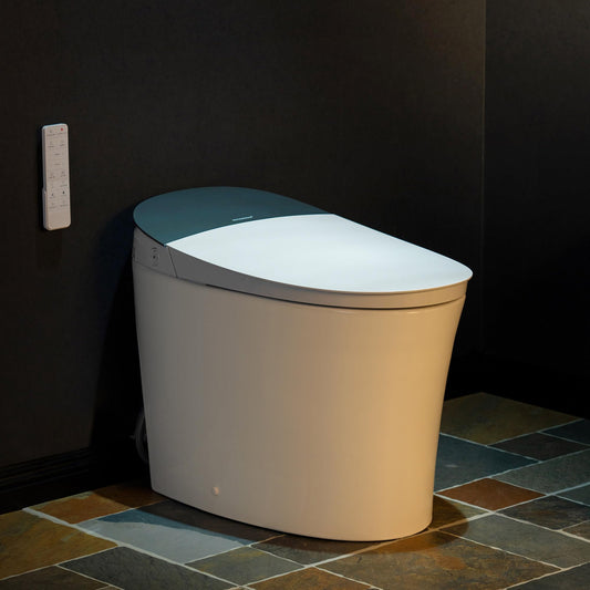 WOODBRIDGE Smart Toilet, Auto Open & Close, Auto Flush, Foot Sensor, Cleaning Foam Dispenser, Heated Seat and Chair Height Design, EBT230