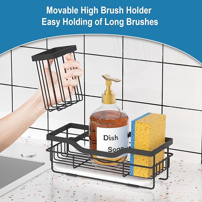 Sponge Holder for Kitchen Caddy Sink Organizer
