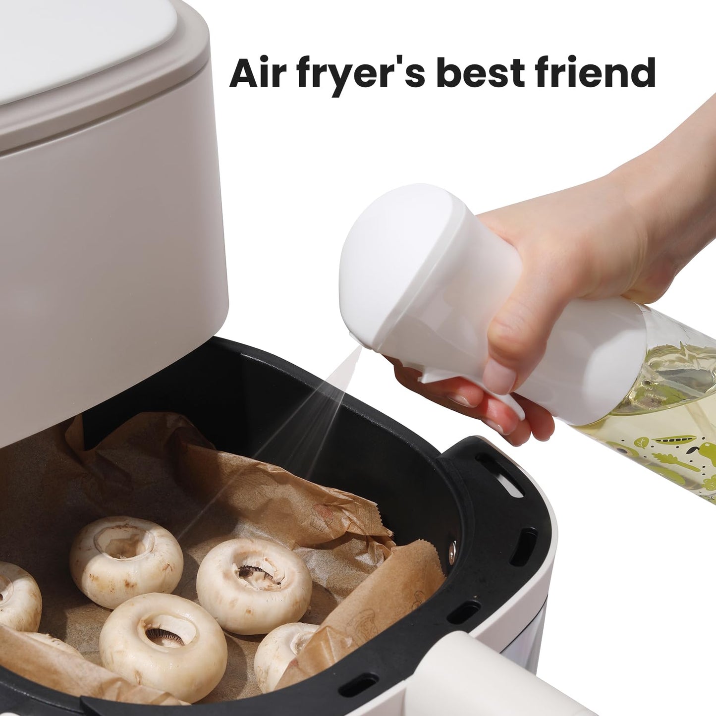 Mistifi Oliver Oil Sprayer for cooking, Spray bottle 6oz, Non-Aerosol Refillable Dispenser Oil Mister FS601 Green Vegetable