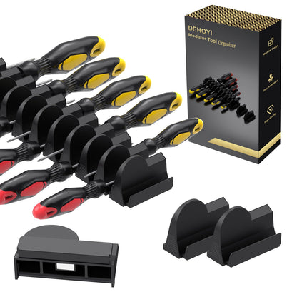 DEHOYI 24pcs Magnetic Modular Screwdriver Organizer and Wrench Organizer for Tool Drawer and tool box. Modular & Expandable Screwdriver Holder with magnet, gift for brother and father.