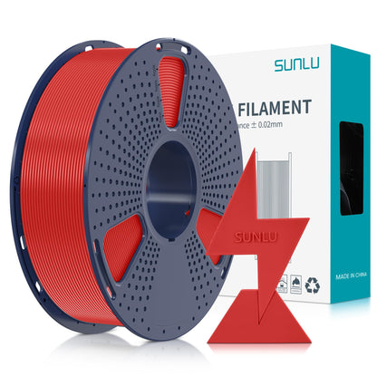 SUNLU High Speed PLA Filament 1.75mm, Up to 600mm/s Fast Printing 3D Printer, High Flow Speedy, Neatly Wound, Rapid HS-PLA, Dimensional Accuracy +/- 0.02mm, 1KG Red