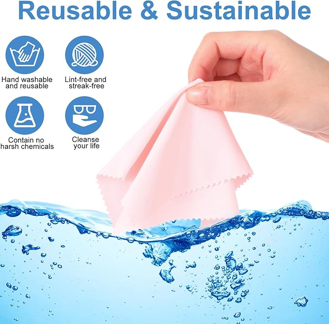 Frienda 50 Pcs Microfiber Cleaning Cloth