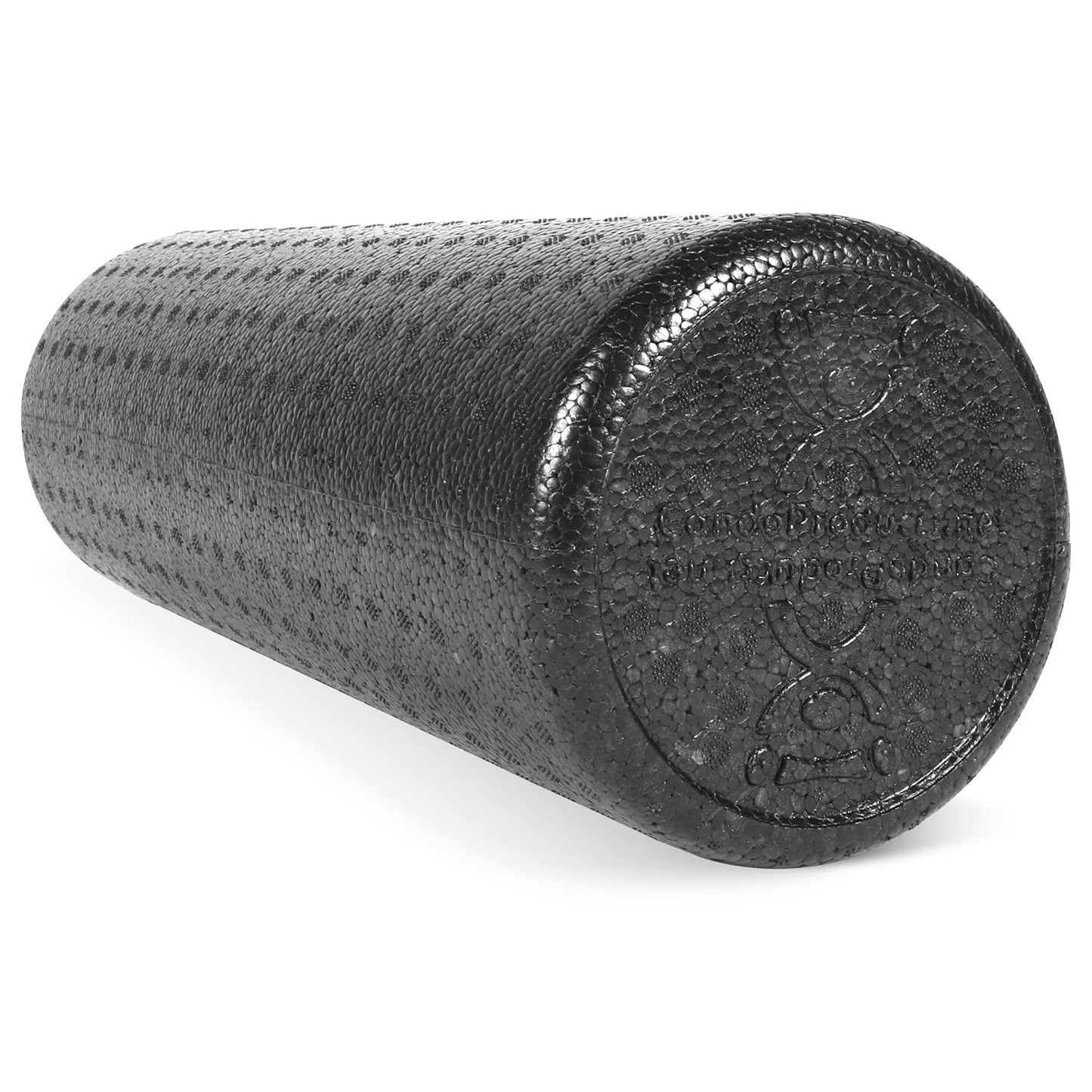 CanDo Black Composite High-Density Roller, Half-Round, 6"" X 36