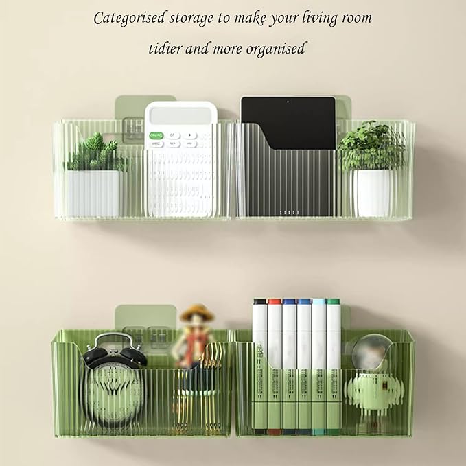 Set Of 2 Storage Organizer Bins Wall Mounted Shower Basket, Shower Caddy