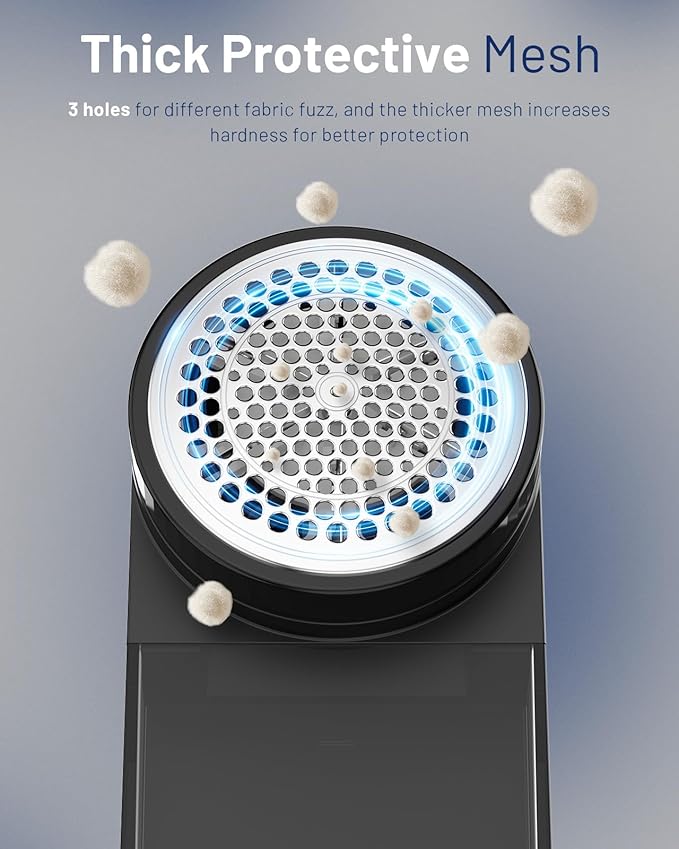 BEAUTURAL Fabric Shaver, Rechargeable Lint Remover, Electric Portable Sweater