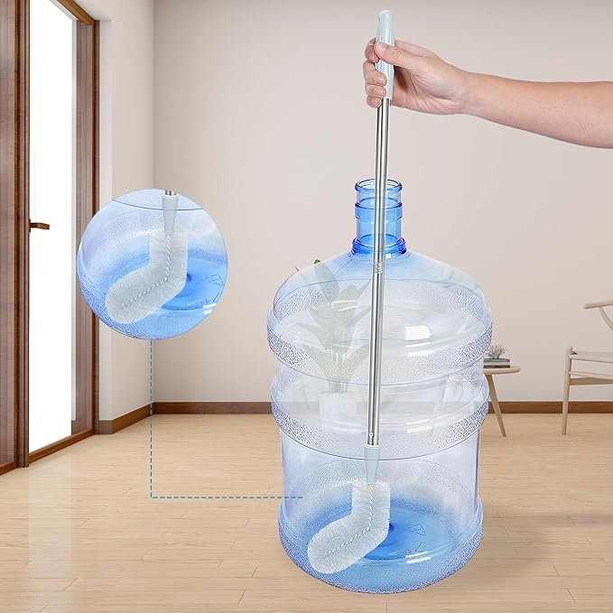 3 Gallon and 5 Gallon Water jug Cleaning Brush, Extra Long Water Bottle Carboy