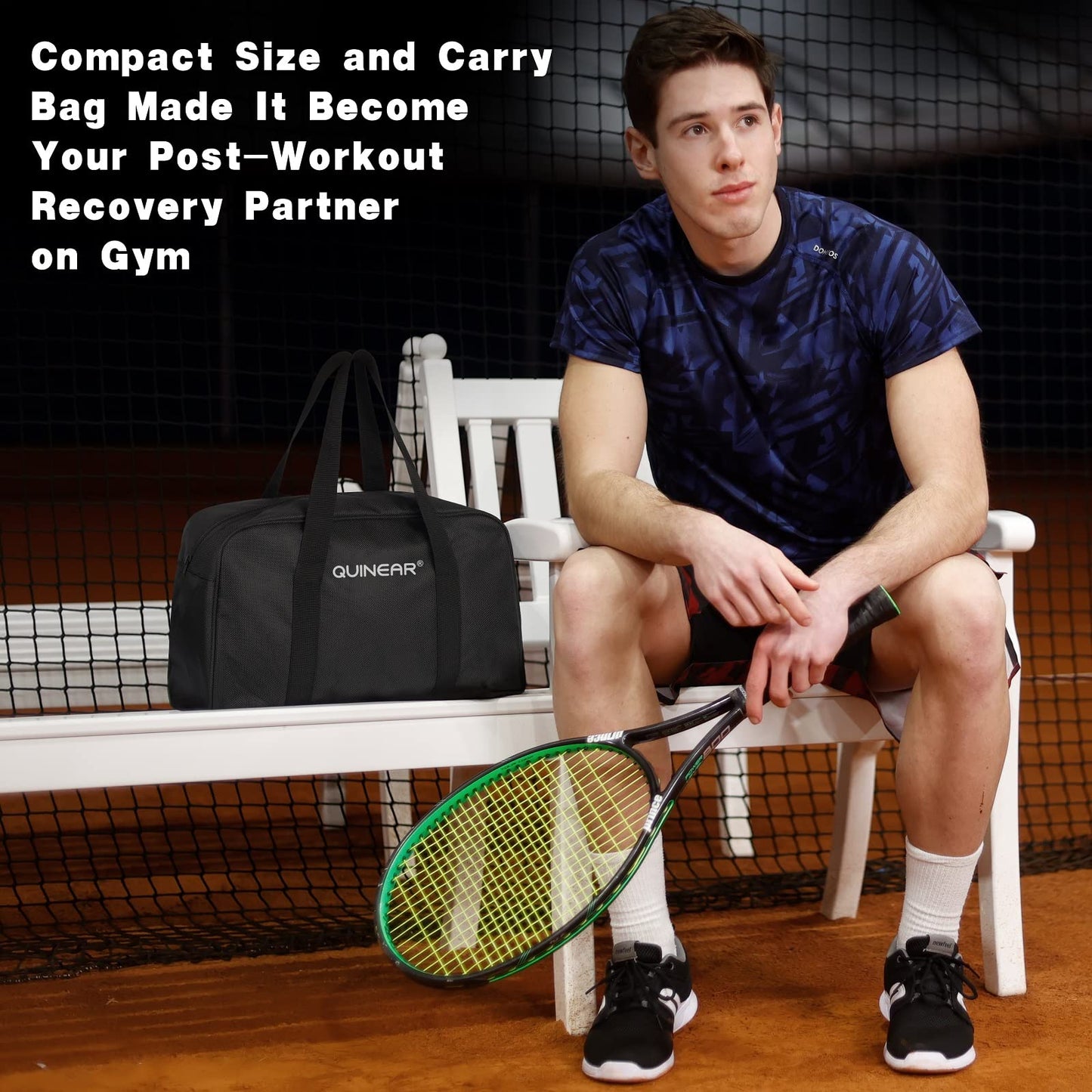 QUINEAR Air Compression Recovery System, Professional Sequential Device for Massage Therapy, Foot and Leg Recovery Boots to Improve Circulation for Athletes, FSA-HSA Eligible (Medium)