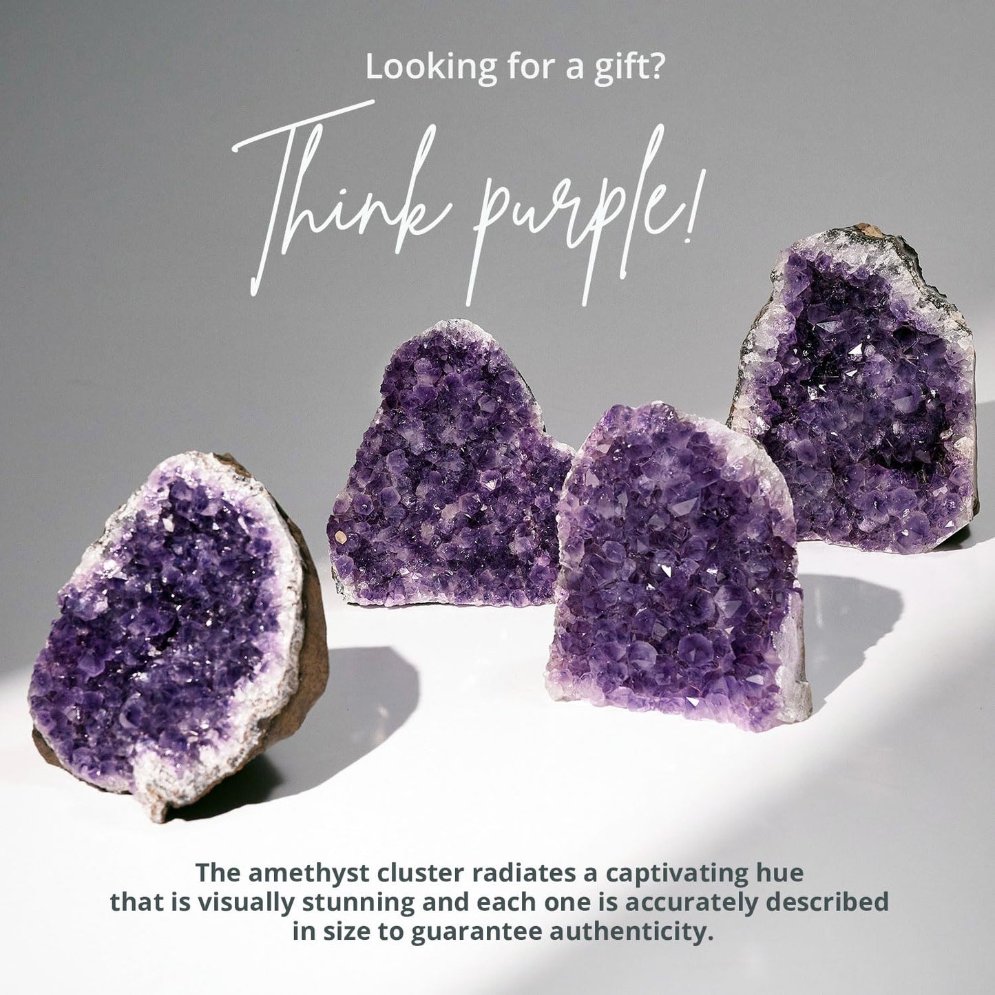 SAMSARI 1 to 1.5 Lb Amethyst Crystal Geode From Uruguay – 3.5" to 6" Height, Natural Large Amethyst Cluster Rock – Crystals and Healing Stones