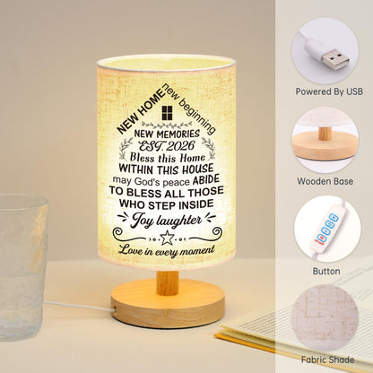 WSYEAR House Warming Gifts New House Decor, Table Lamp Best Housewarming Gifts 2026 New Home Gift Ideas Women Couple, New Home New Adventure New Memories