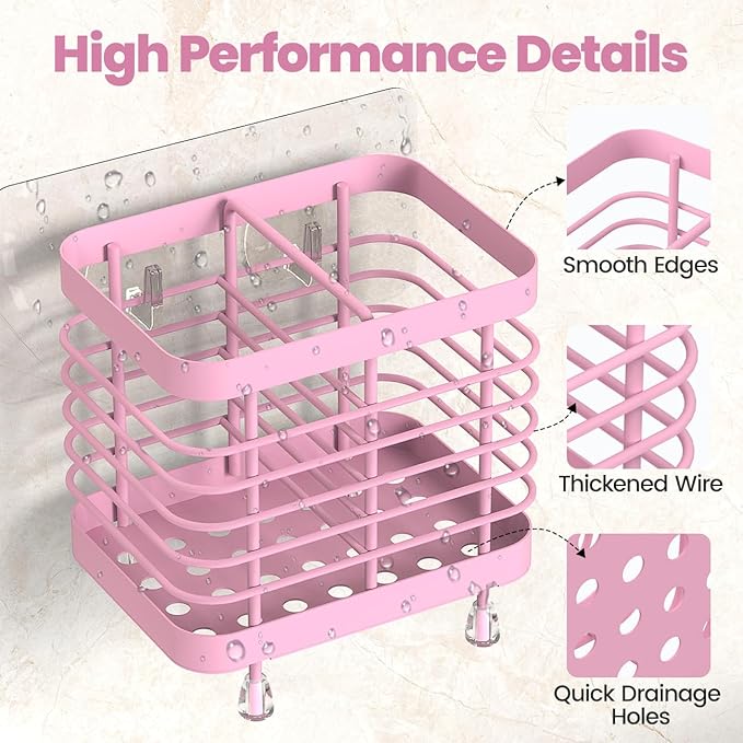 Luxspire Toothbrush Holders for Bathroom, Stainless Steel Electric Toothbrush