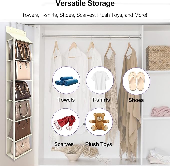 Lirex Over The Door Purse Organizer & Purse Shelf