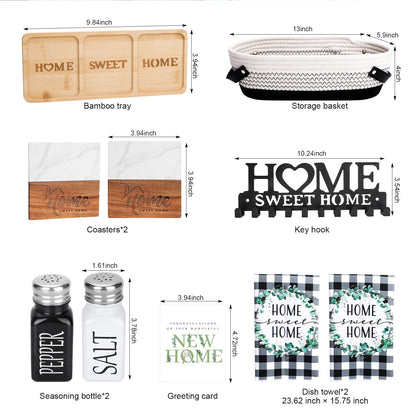 House Warming Gifts New Home,Unique Housewarming Baskets for Couples, Clients, Women, Men, Closing Gift for Home Buyers Realtors,First House Gift Ideas, New Apartment
