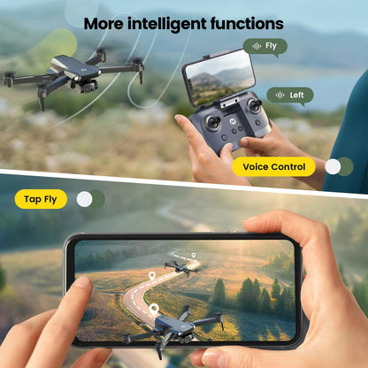 Holy Stone HS290 Foldable Drone with 1080P HD FPV Camera for Beginners, RC Quadcopter with Optical Flow, APP Control, Tap Fly, 3 Speed Modes, 2 Modular Batteries, Toys Gifts for Boys and Girls