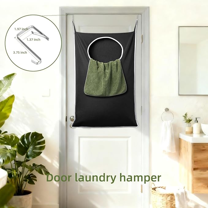 KEEPJOY XL 2-Pack Door Hanging Laundry Hamper, Size 36.5X22.5 Inch Door Hamper