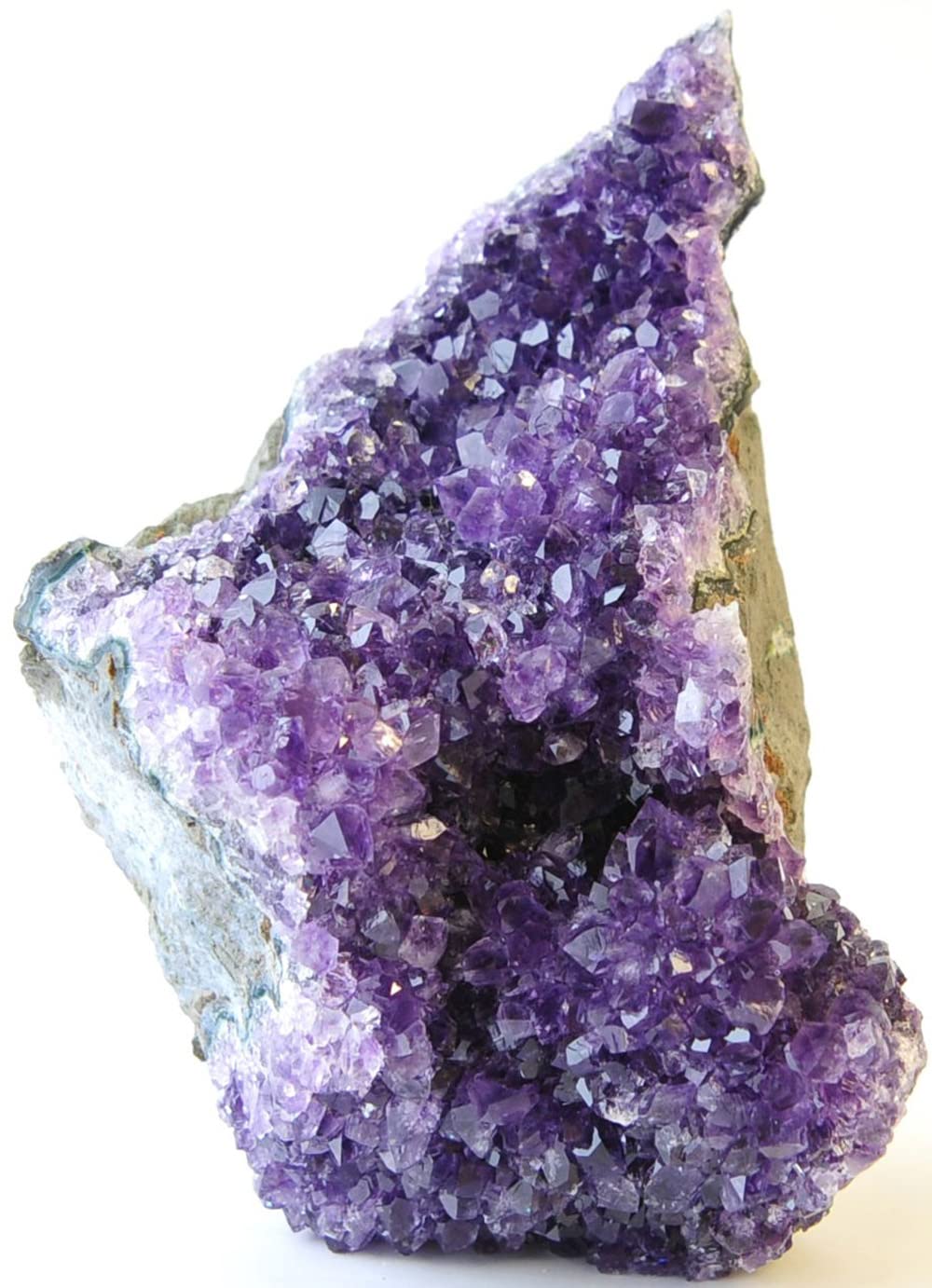 JIC Gem Natural Amethyst Crystal Cluster, Light Purple Quartz Geode, 2-3 lb