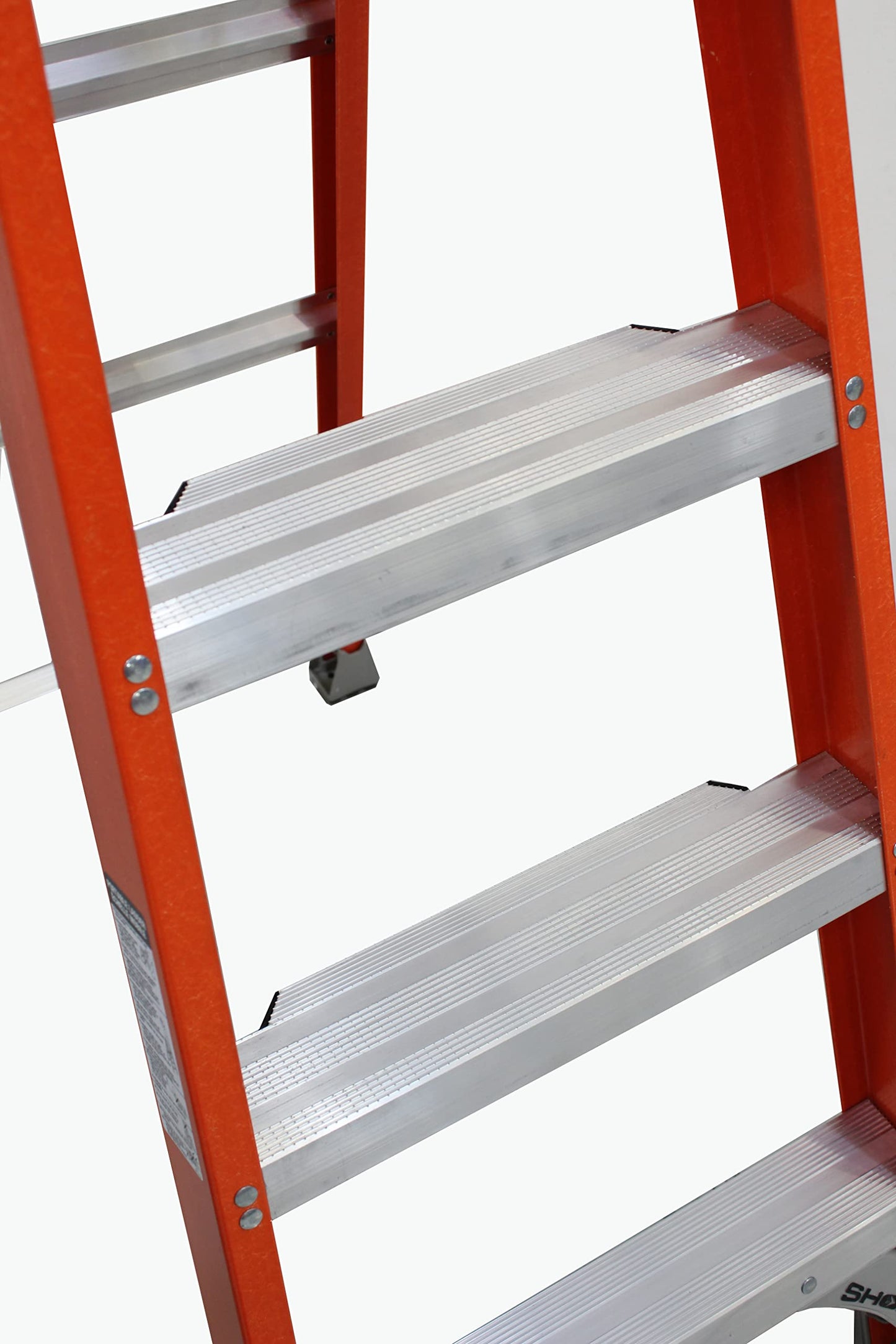 Louisville Ladder FS2005 Fiberglass Step Ladder, 5-Feet/250lb, Yellow & LITE 2' Fiberglass Step Stool Ladder, 300-Pound Capacity, Type IA, LP-3011-02