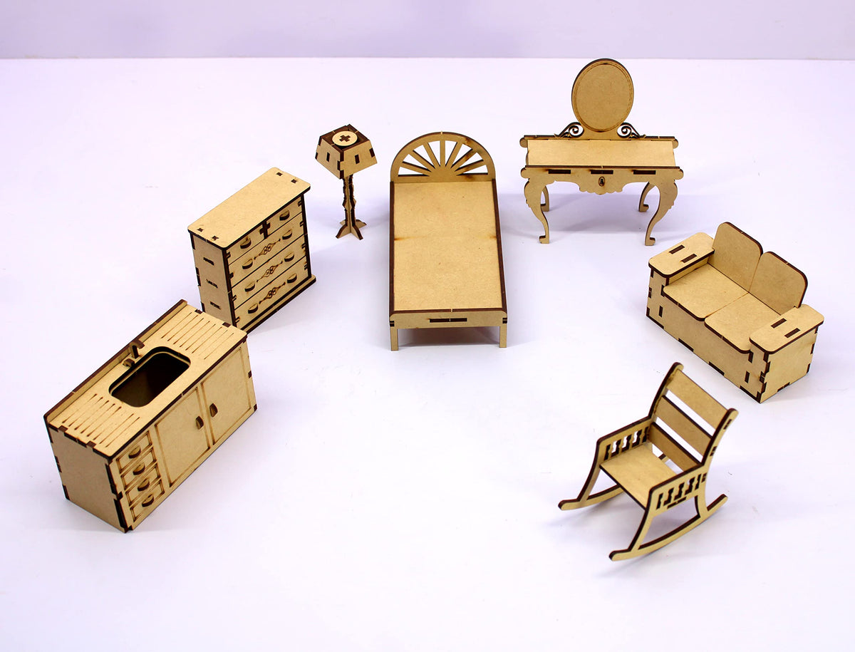 StonKraft 3D Wooden Puzzle - Wooden, DIY Kit, Build Your own, Construction Toy, Modeling Kit | MDF Toys (Furniture)