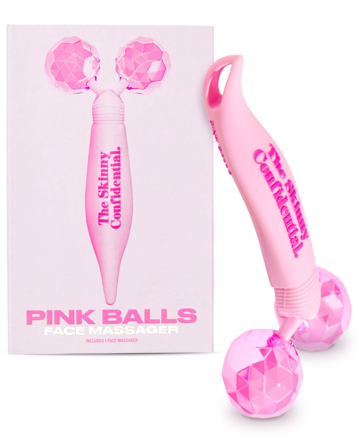 The Skinny Confidential HOT Mess Ice Roller for Face - Facial Roller Skincare Tools Contour, Tighten & De-Puff Skin - Self Care Beauty Gift for Women & Men for Clear, Radiant & Smoother-Looking Skin