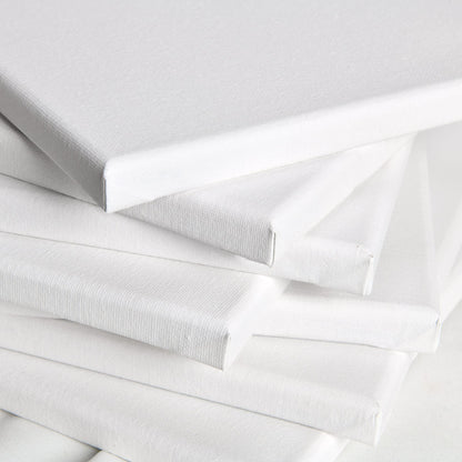 Artina FSC® Small Canvas for Painting 15x15 cm - 5pcs Blank Canvases for Art for Acrylic, Watercolour & Oil Painting - 100% Cotton Canvas Stretcher Frame 280 g/m² - Akademie