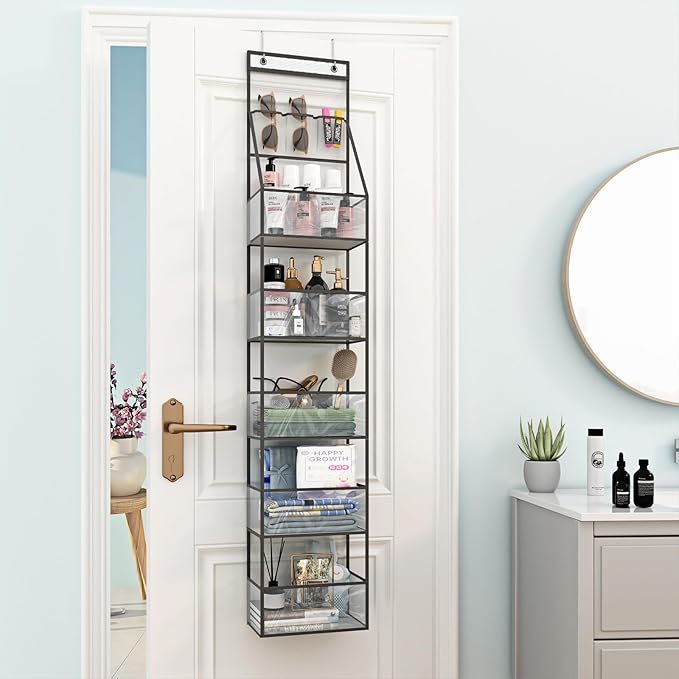 Fixwal 6-Shelf Over The Door Hanging Pantry Organizer Hanging Storage