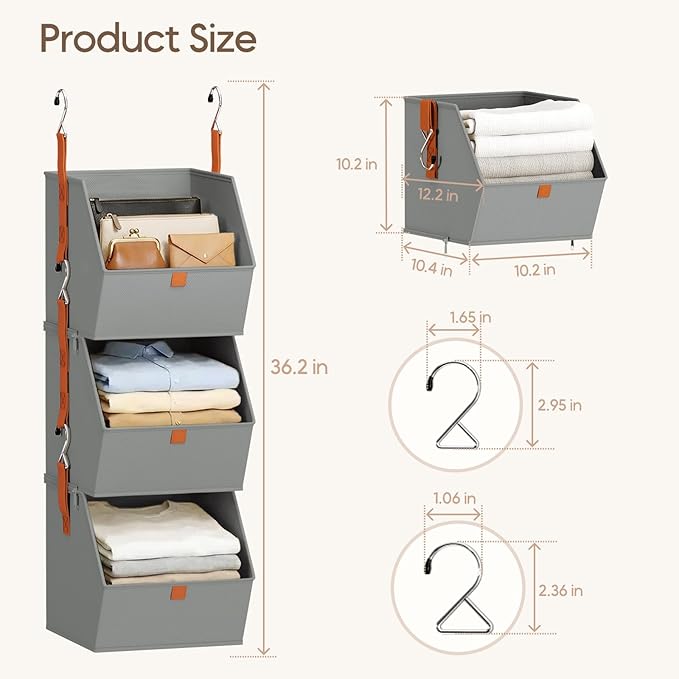 Collapsible Hanging Closet Organizer