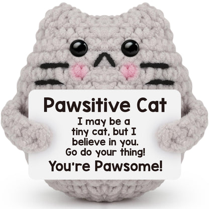 tGifGLonyi Mini Crochet Cat Gifts for Mothers Day Graduation Nurses Week 2026 Teacher Appreciation Fathers Day Teens Girl Boy Birthday Gifts for Women Men Friend Coworker Crochet Animal Cute Decor