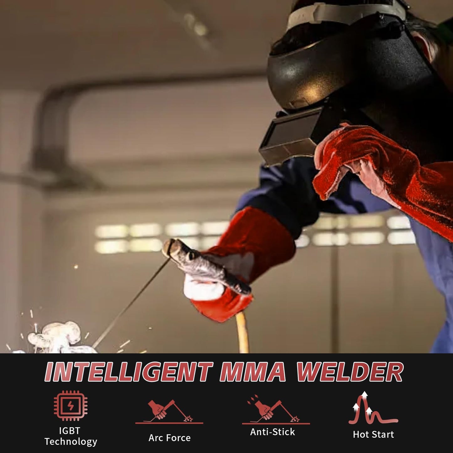 PUWU Plasma Cutter Welder Combo Gas MIG/Gasless MIG/HF TIG/Stick/CUT 5 in 1 Aluminum Welding Machine with 110V/220V Dual Voltage Multi Process Welder