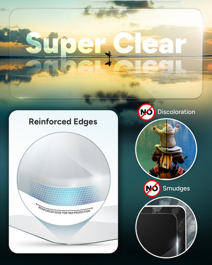 ZAGG Glass Elite Screen Protector for iPhone 16 Pro - 5X Stronger, Reinforced Edges, Ultra-Strong Tempered Glass, Scratch Resistant, Anti-Smudge, Easy Installation, InvisibleShield, Eco-Friendly