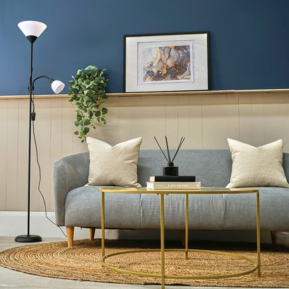 MiniSun | Modern Gloss Black 2 Way Mother/Father and Child Floor Lamp | Floor Lamps & Torchieres, Home Décor & Improvement Essential